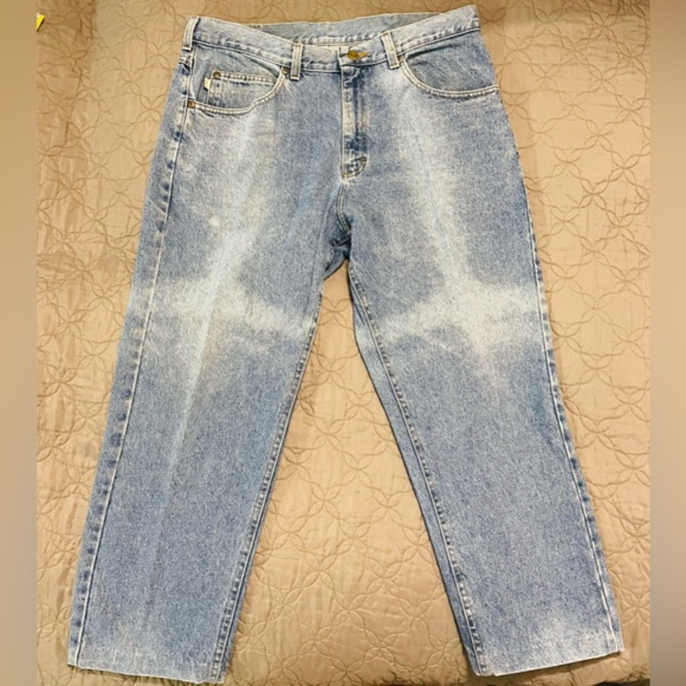 L.L.Bean‎ Mens stonewash jeans Double L Natural Fit 36x29 Durable Heavy USA Made